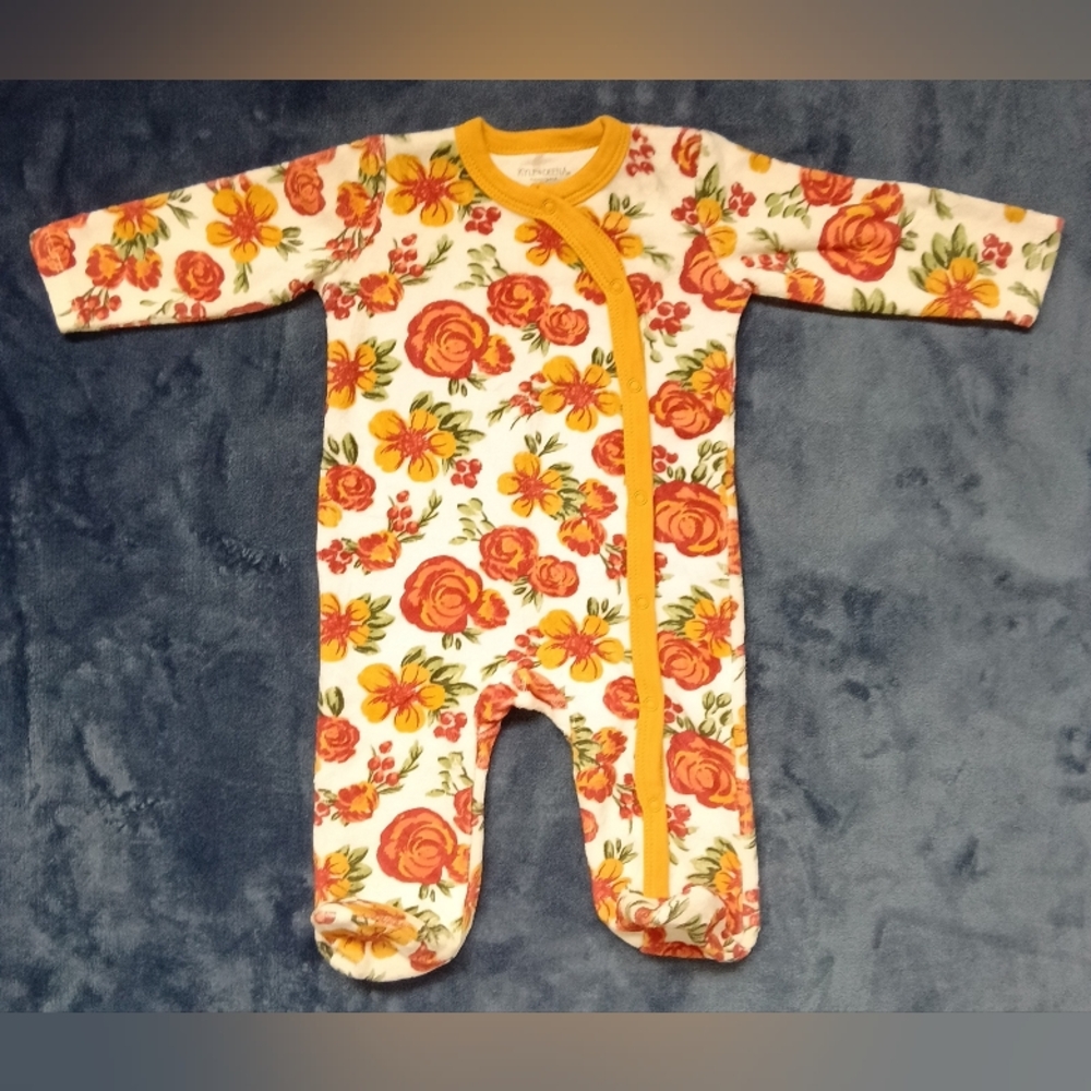 Kyle & Deena 3-6M One Piece Long Sleeve Footie Fall Yellow Red